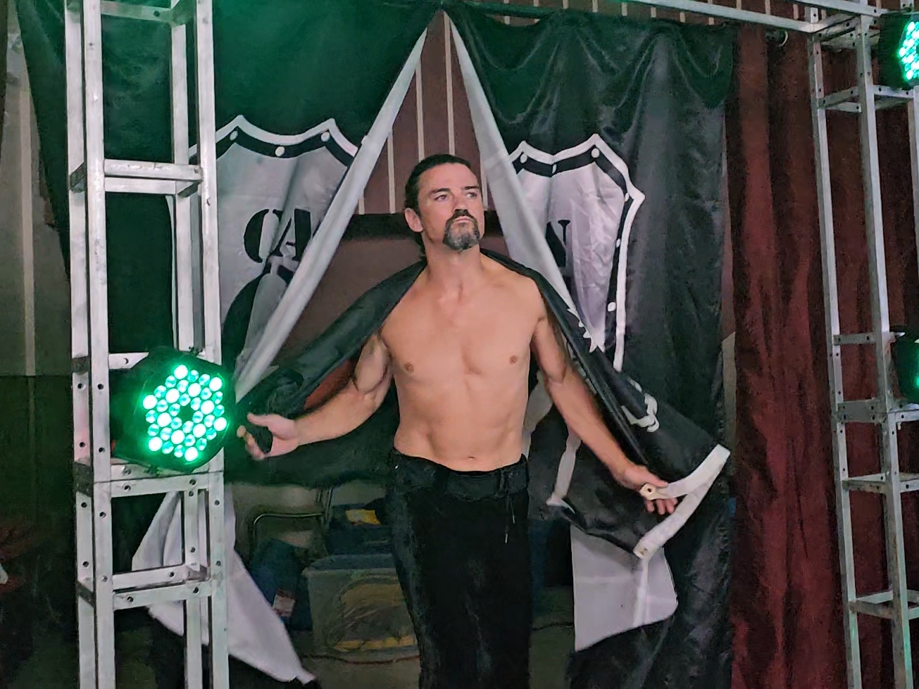 Not to be outdone, The Brian Kendrick steps into the ring, captaivating the audience
