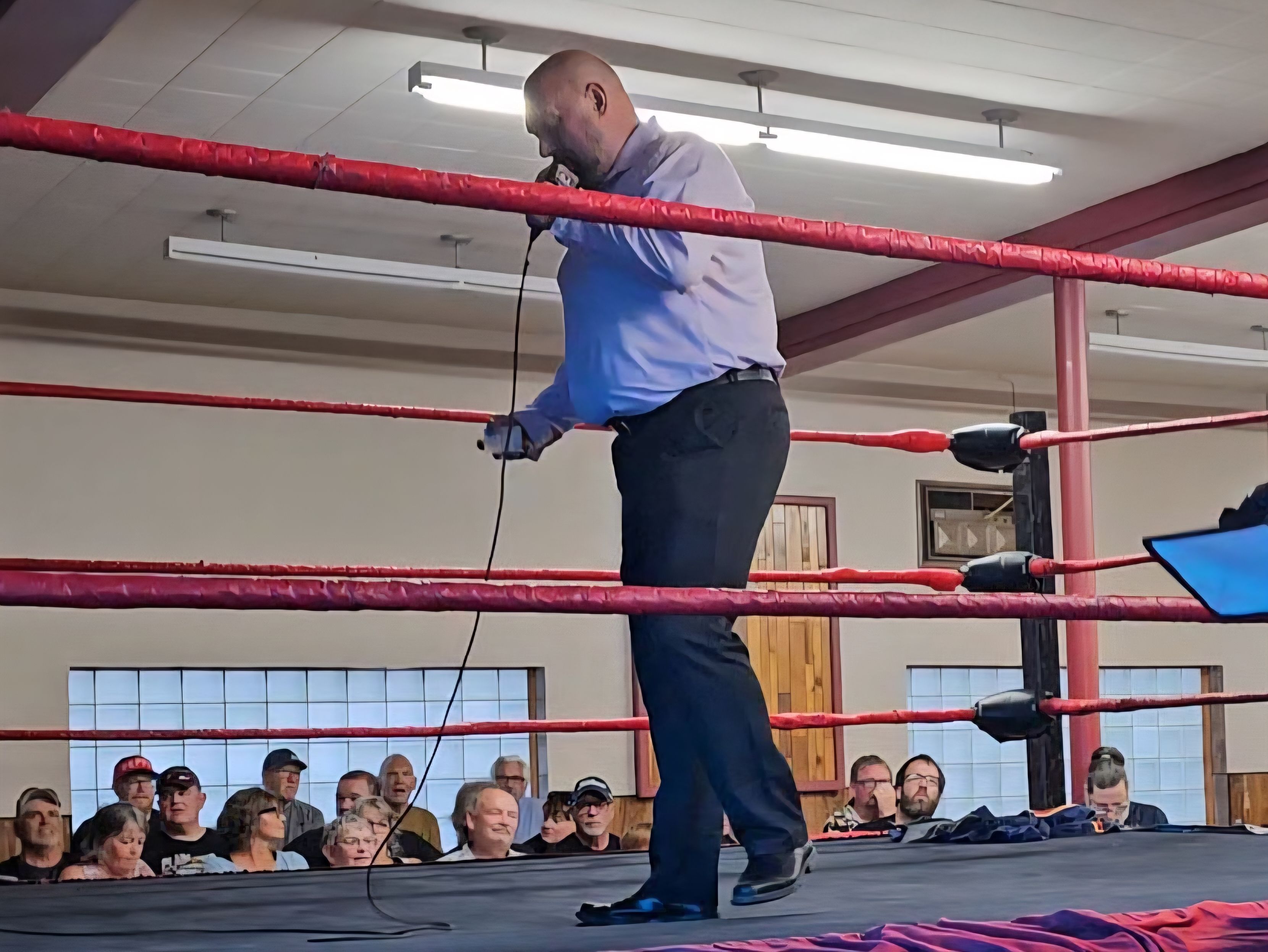 Ryan Simpson of the Mix 96 Morning show also was present on last night's stage as a guest announcer.