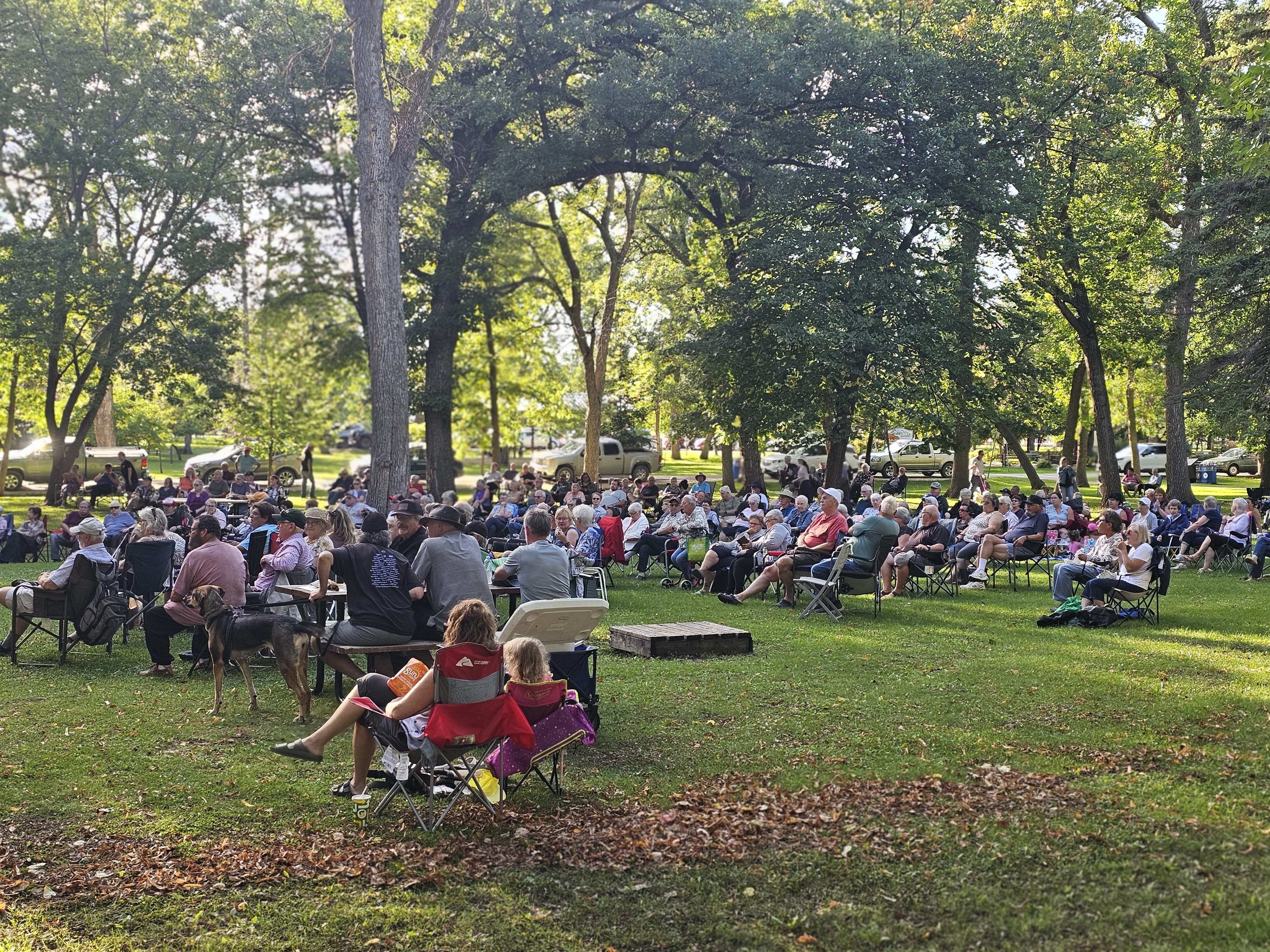 Hundreds gather to take in the performances at the last Concerts in the Park for the summer