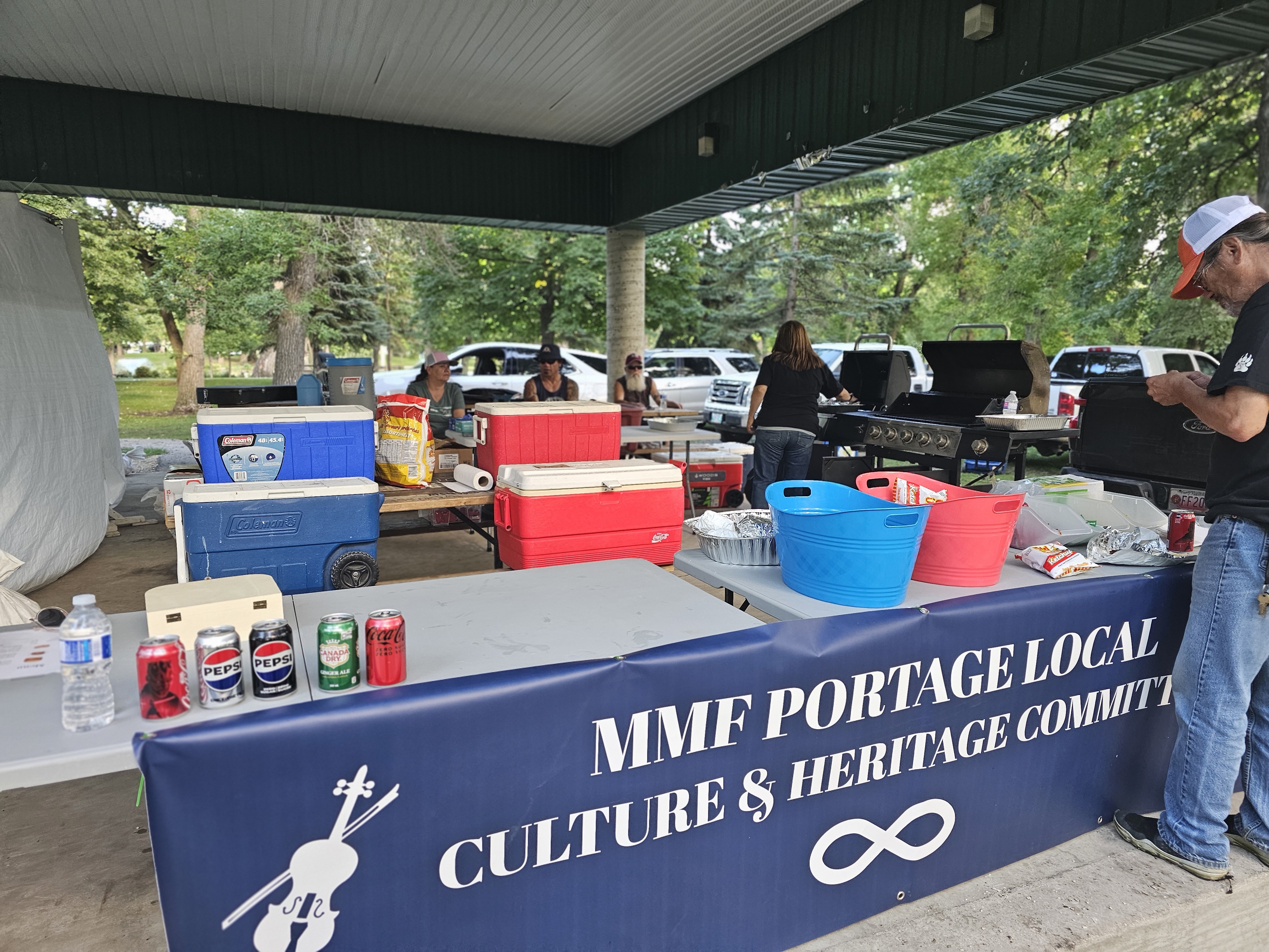 The MMF hot dog stand brought in many hungry concert-goers