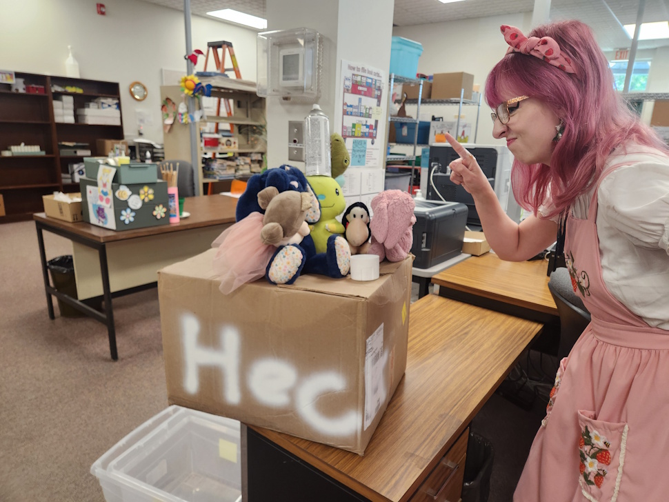 Worker's at the library, came to work this morning to find the little ones decided to spray paint, bad words.      PortageOnline/Tristen Sokolosky