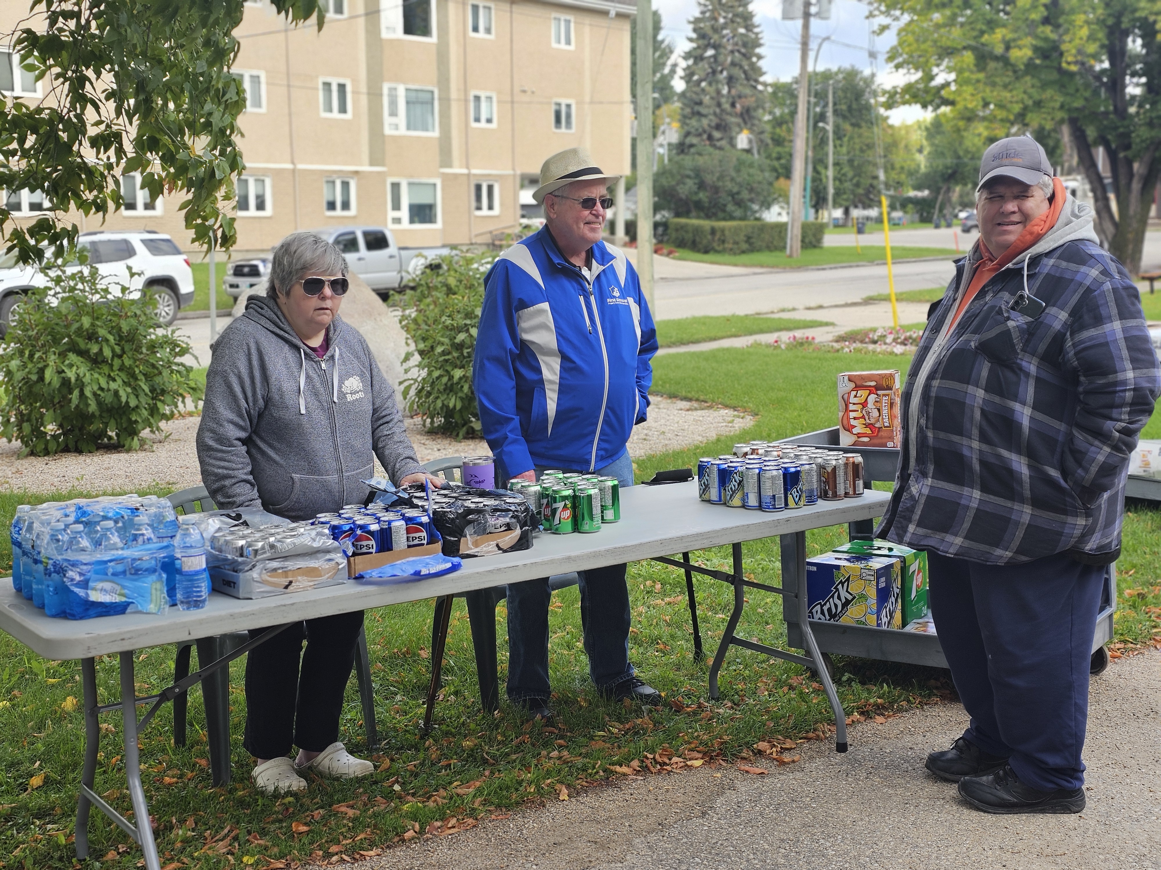 Volunteers were bundled up and dressed for the weather, but were neither swayed or deterred from their goal.