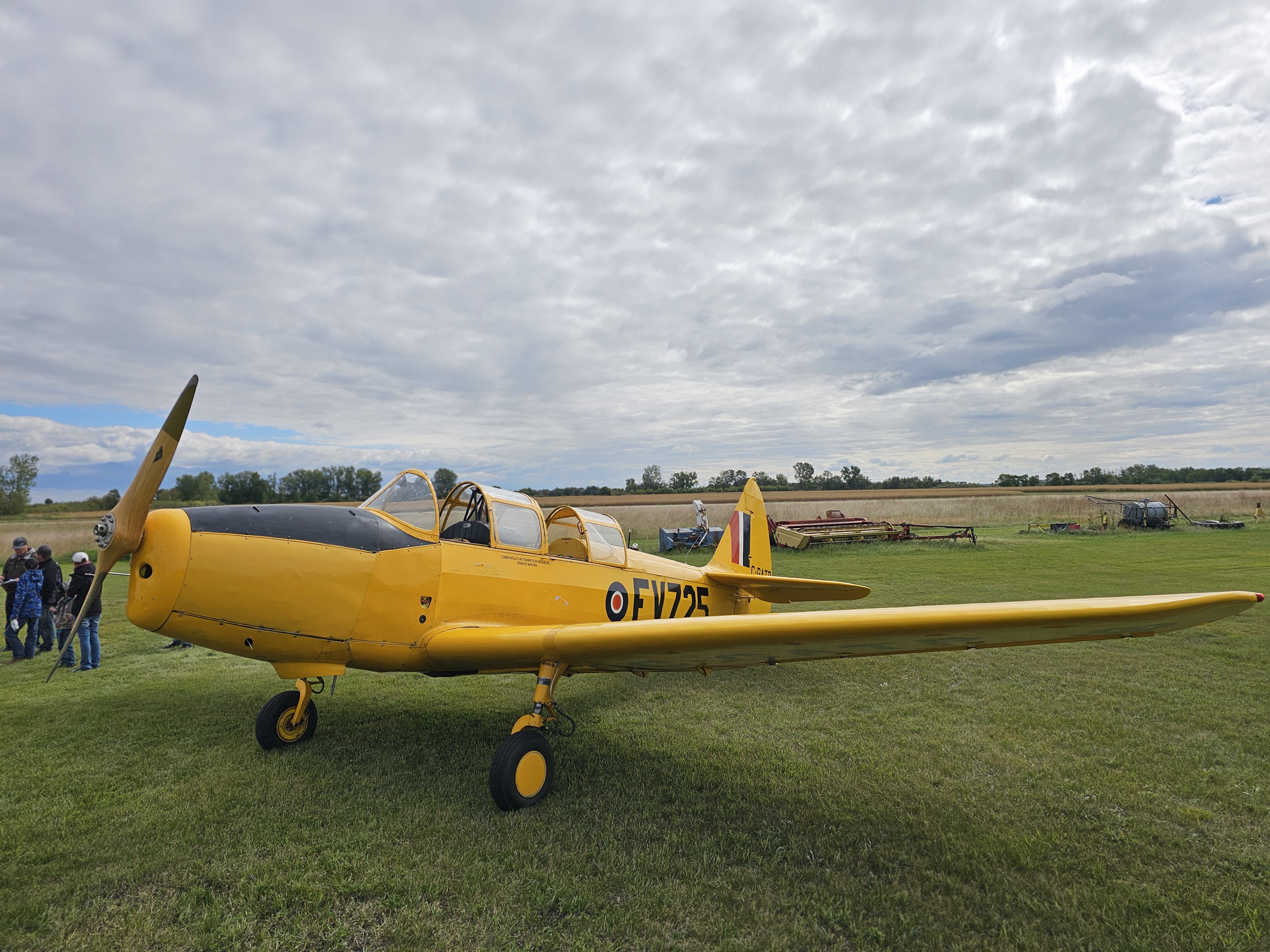 One of the two vintage WW2 planes at the show
