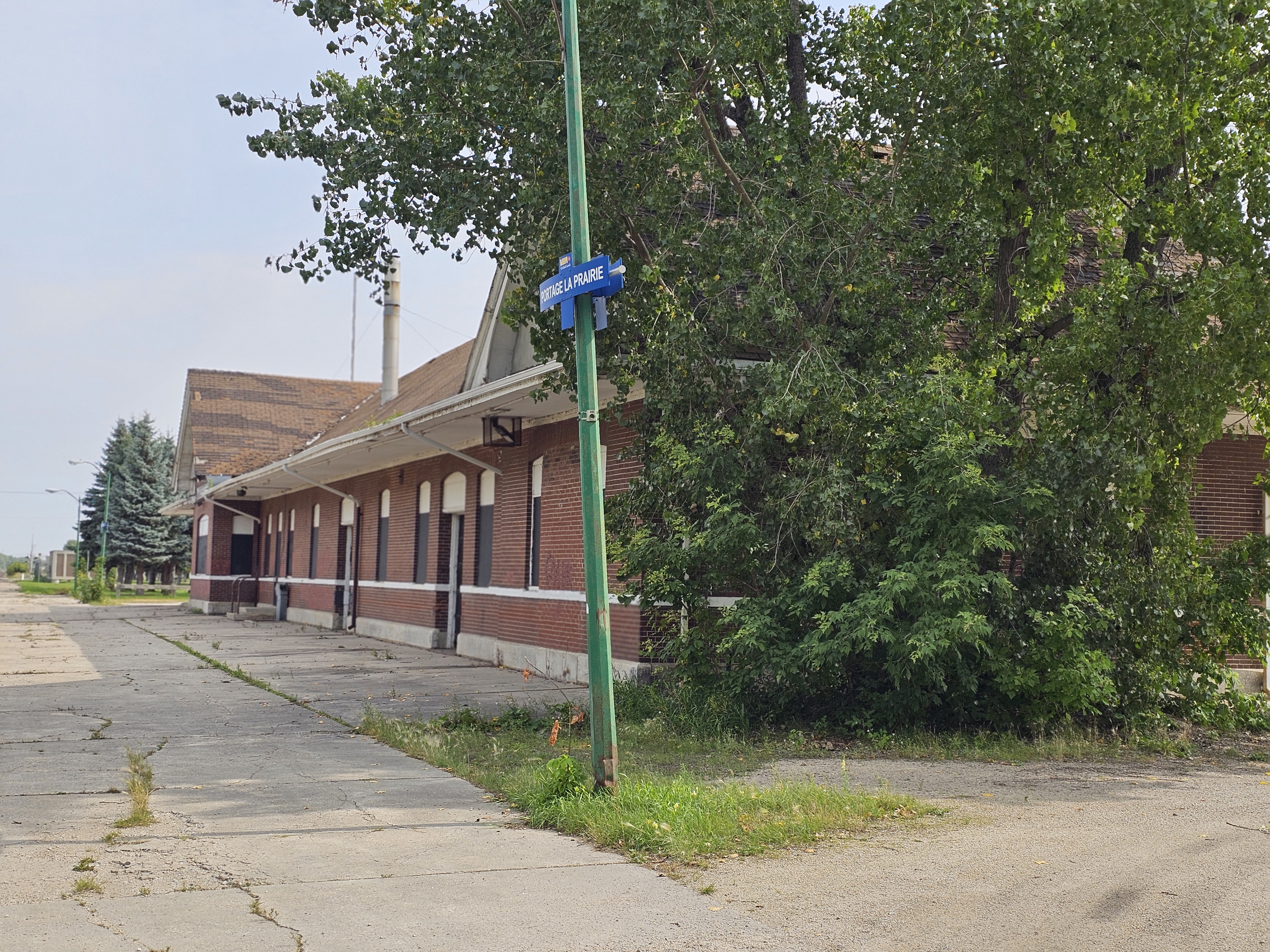 The Portage la Prairie passenger train station in the modern day.