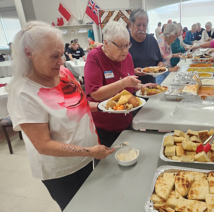 Food was delicious, everyone seemed to enjoy the food and company today. PortageOnline/ Tristen Sokolosky