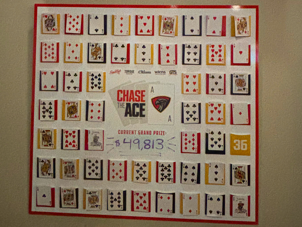 Chase the Ace board of cards