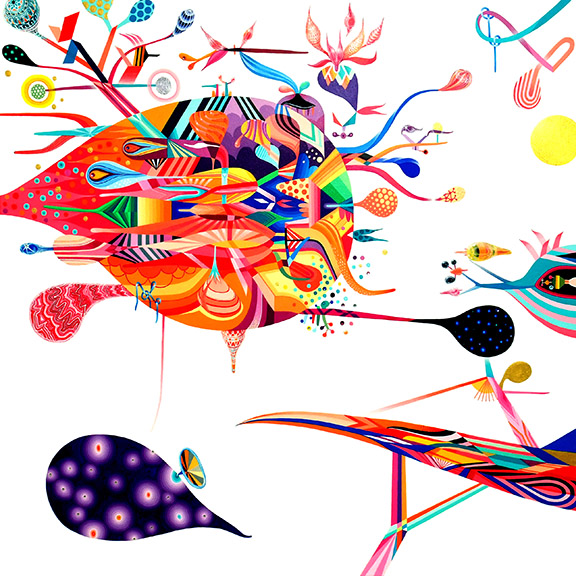 'Palarilavelorimokkie' by Takashi Iwasaki, part of the 'Halcyon/Kawasemi' exhibit. (Source: Plug In Institute)