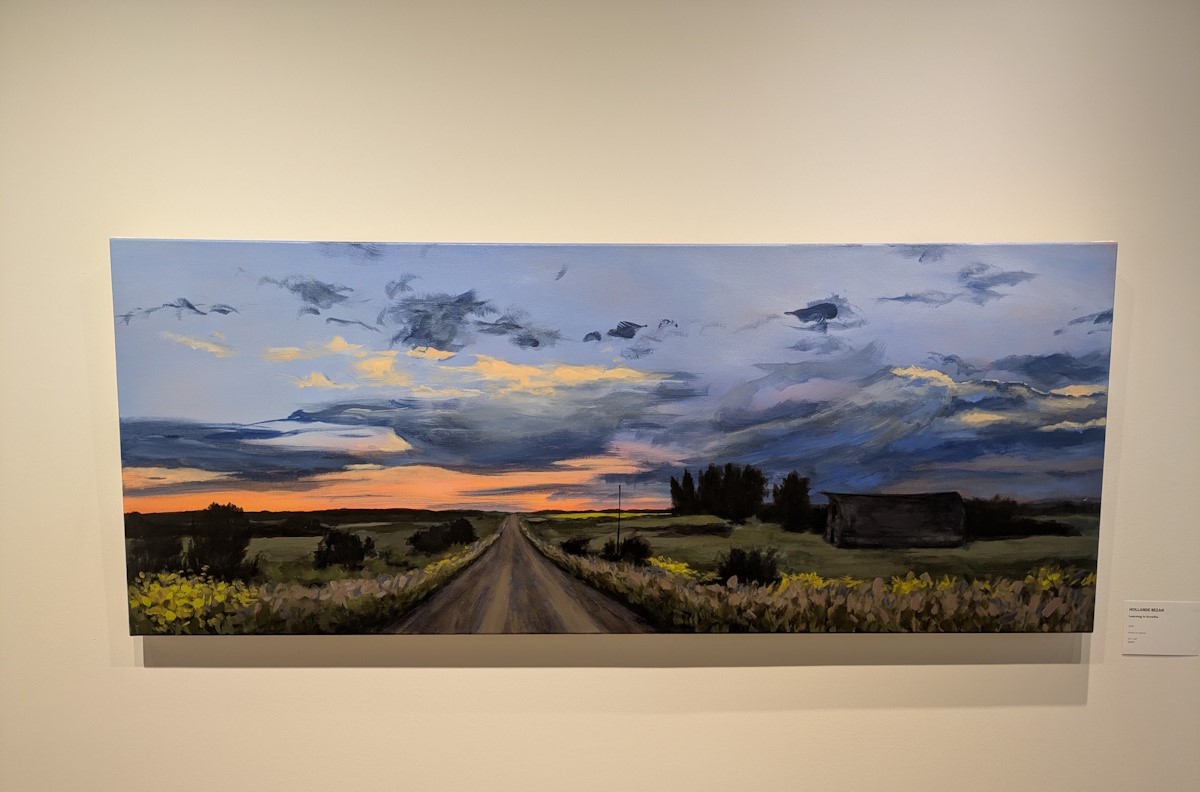 A painting in 'Return to the Farm' at Altona's Gallery in the Park. (PNN)