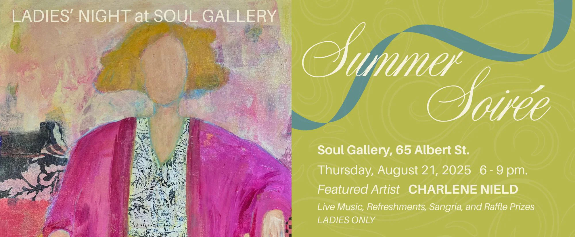 Ladies' Night poster for the Soul Gallery. (Source: Soul Gallery)