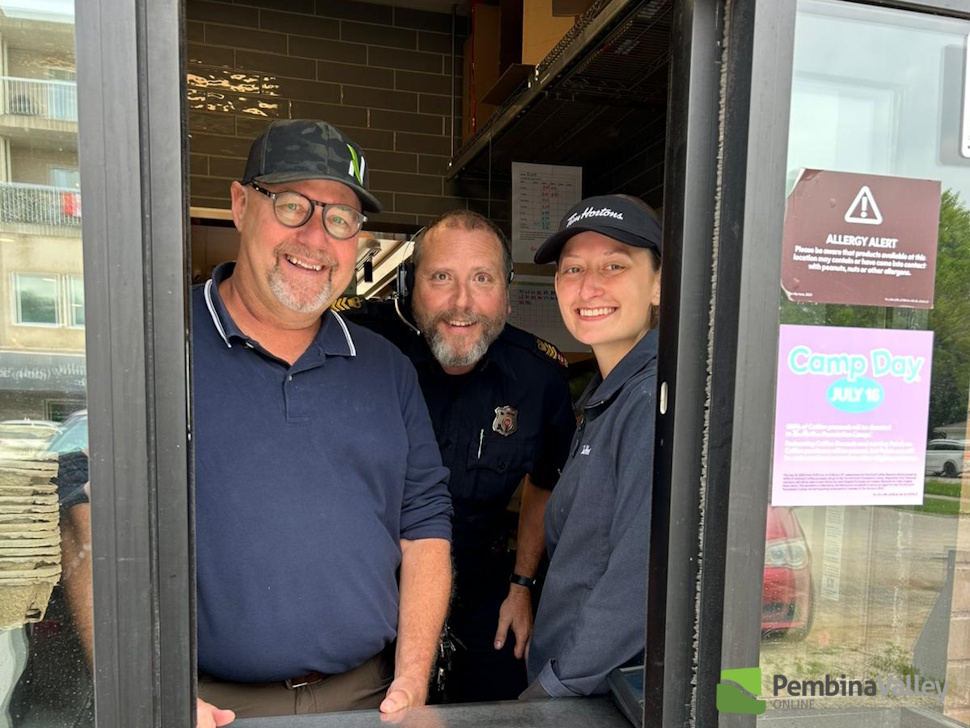 law enforcement at Altona Tim Hortons
