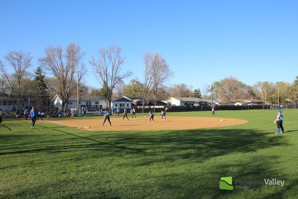 Altona Angels playing on their new diamond funded by Dollars for Diamonds