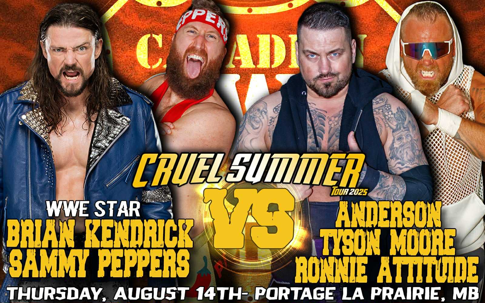 Sammy Peppers teams up with WWE Star Brian Kendrick in the main event fight of the night