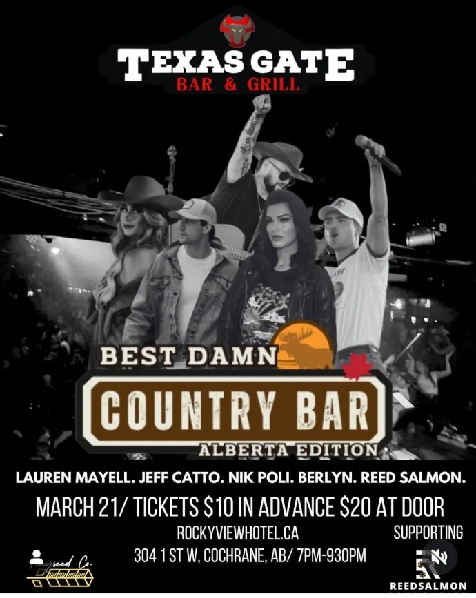 best damn country bar tour poster music 