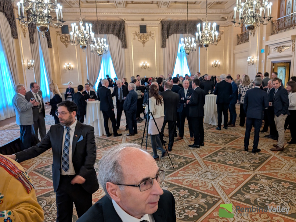 people gather in a room