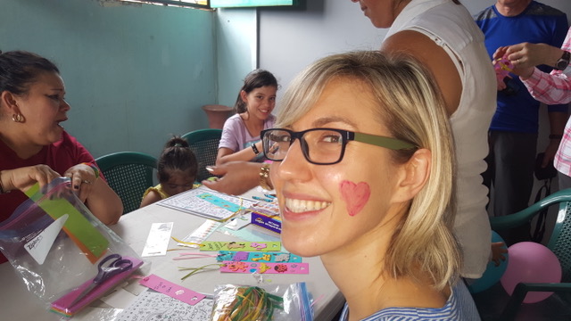 Garry Krushel's daughter Lindsay on their trip to El Salvador with OCC.