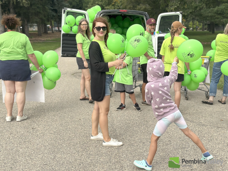 people wearing green at a parade