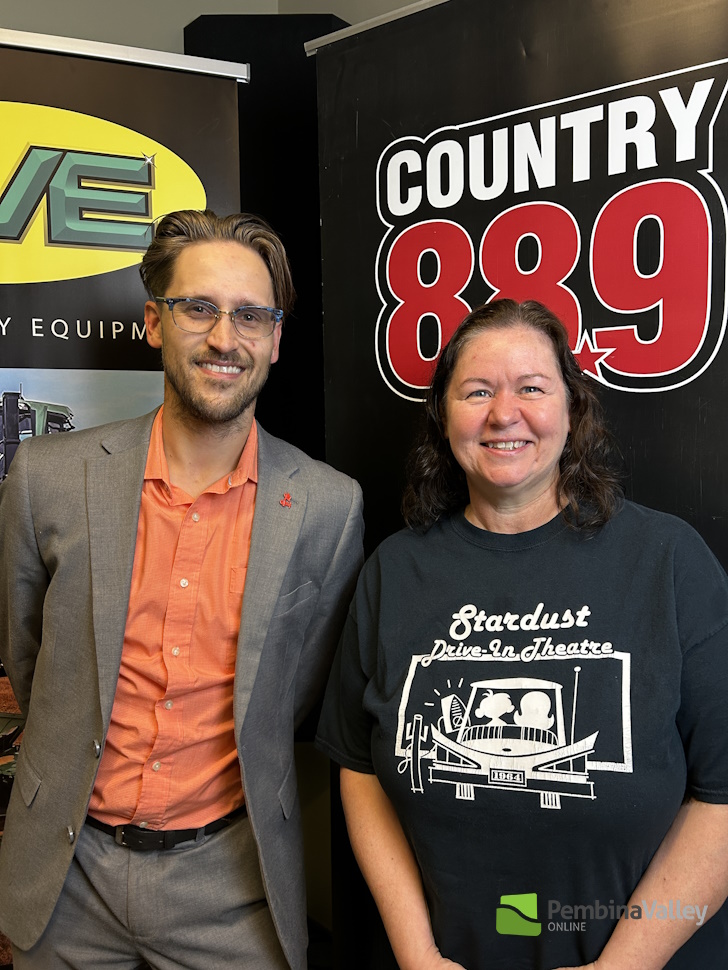 Ty Hildebrand and Marlene at the Country 88 studio