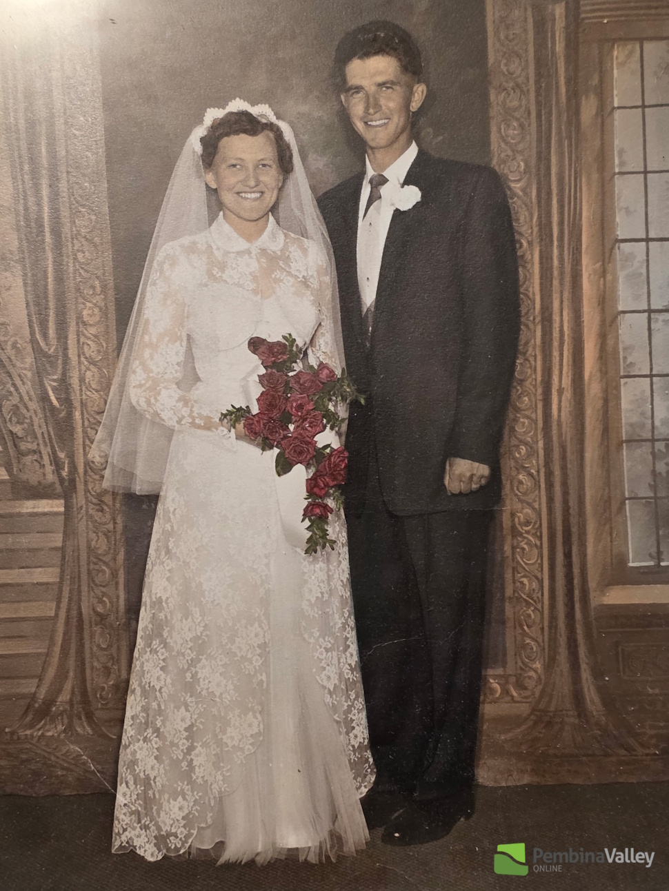 two people on their wedding day
