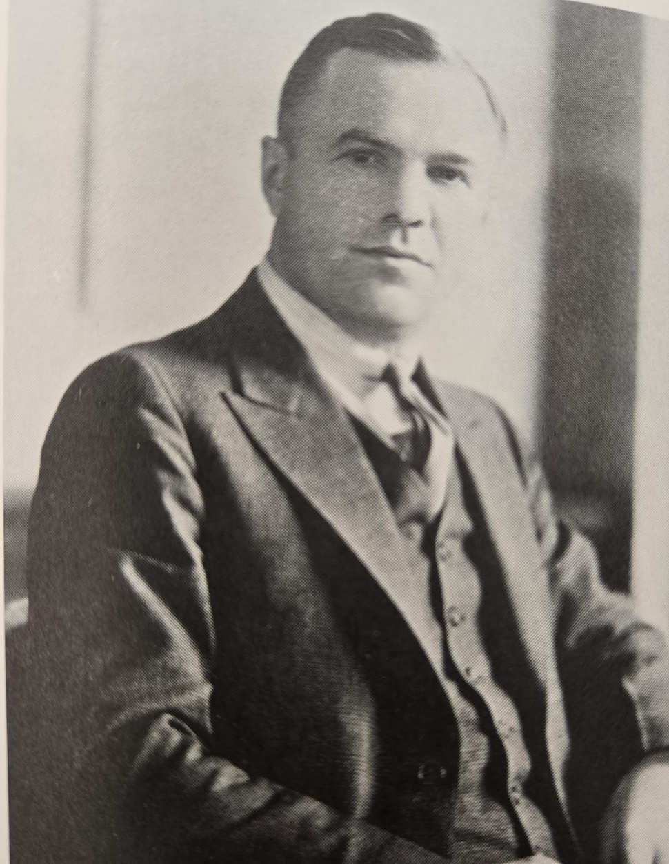 Dr. Wiebe's official portrait as Member of the Legislative Assembly. 1932