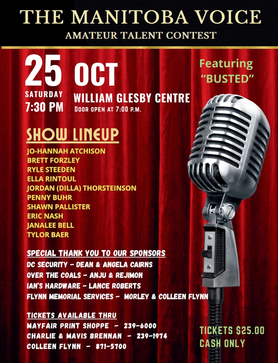The show will take place in October, so mark the date for great performances.       PortageOnline/ Tristen Sokolosky