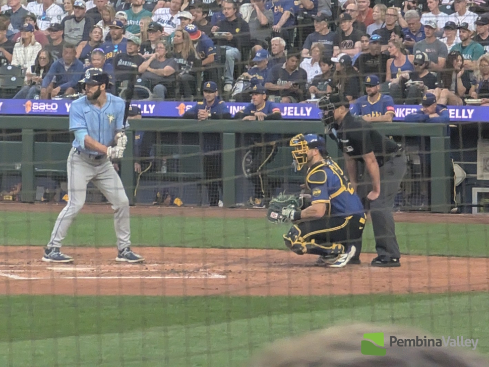 Peters at bat in his MLB debut