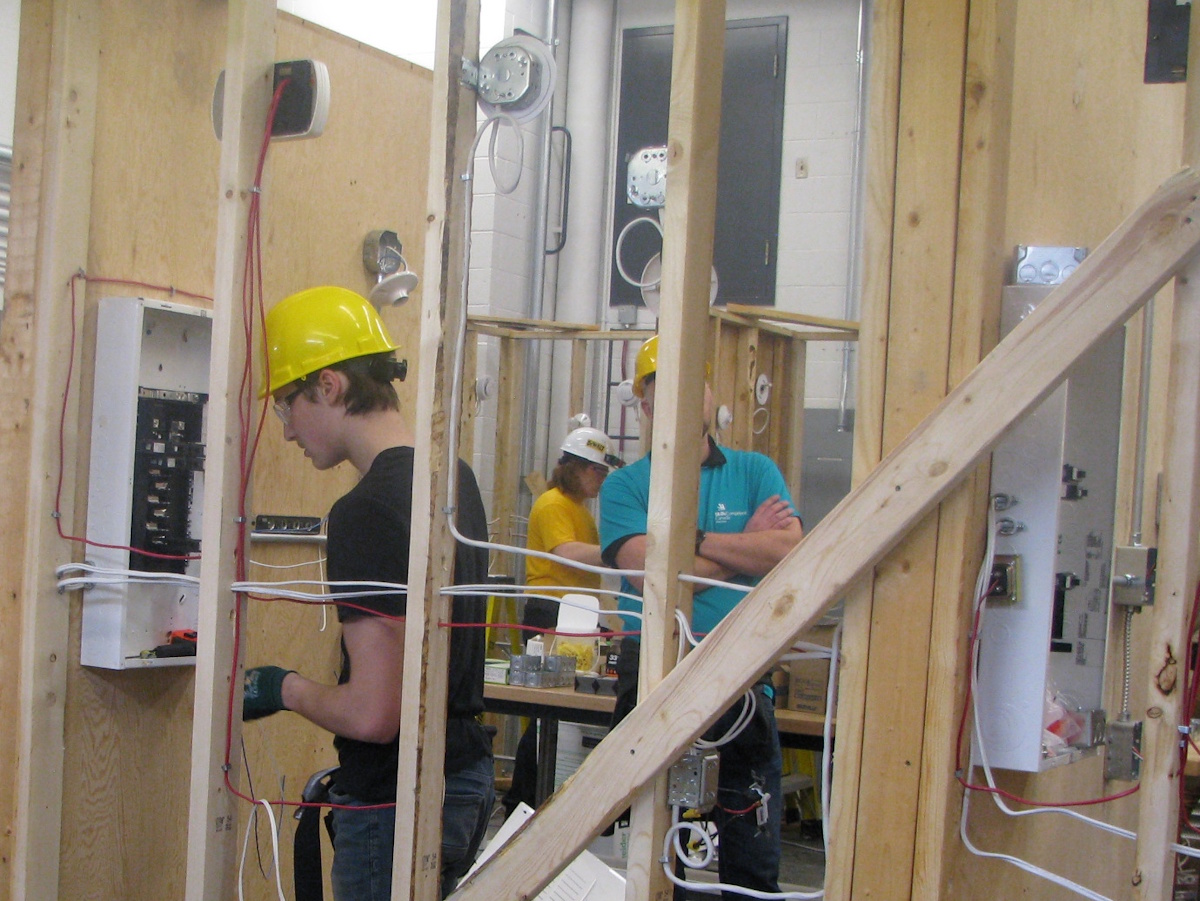 Wes hard at work during the competition. Supplied photo.