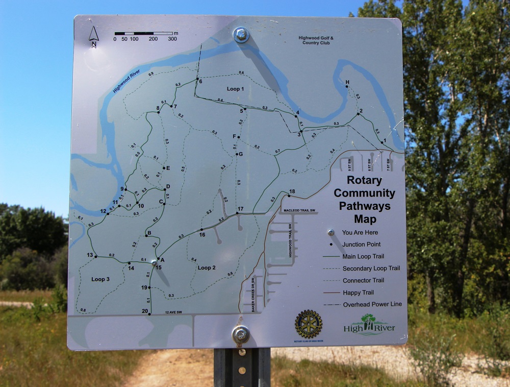 Rotary Pathway map in Beachwood Estates