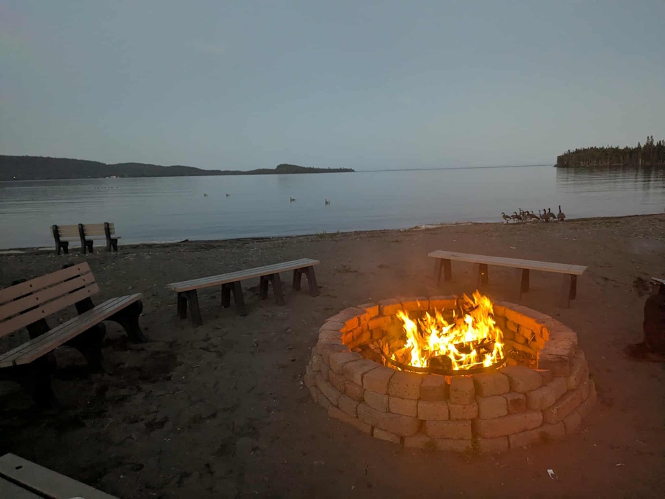 Campers across the province have been gathering around crackling bonfire flames to enjoy the final weeks of the season before fall sets in. PortageOnline/Ryan Simpson
