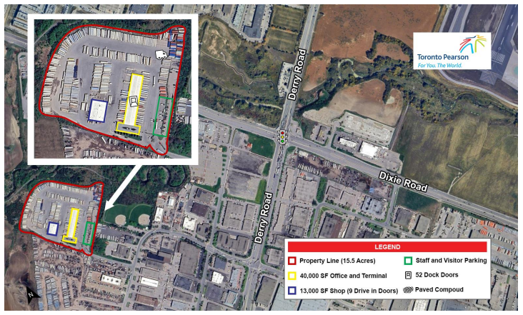 property adjacent to Toronto Pearson airport