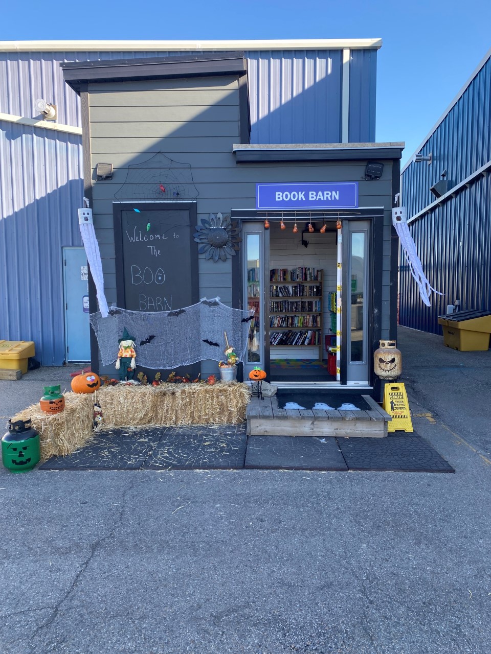 Airdrie's Book Barn also offers some cute decorations during different holidays using upcycling (Photo provided by Shelley Slevinsky)