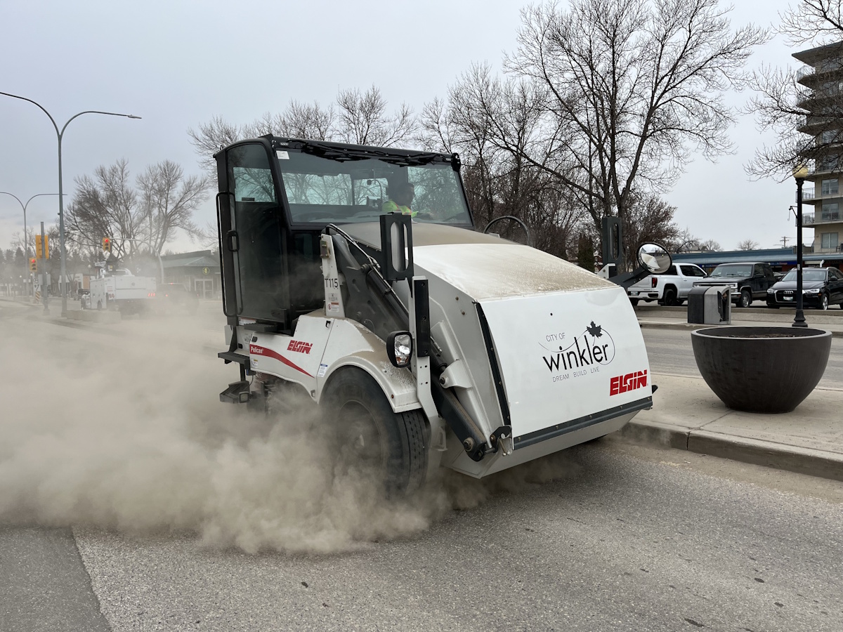 It's a dusty job cleaning up after winter