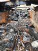 Inside of Russian tank after destruction by bomb