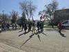 Marching to the cenotaph