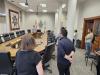 The tour continues inside council chambers