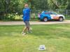 A golfer follows through on a strong drive under hot, humid skies during Stride’s fundraising tournament at Portage Golf Club. PortageOnline/ Tristen Sokolosky