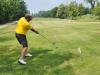 A golfer follows through on a strong drive under hot, humid skies during Stride’s fundraising tournament at Portage Golf Club. PortageOnline/ Tristen Sokolosky