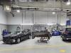 vehicles in a repair shop