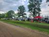 Vendors located down by the ball diamonds friday evening.