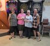 Pink Ladies presenting Cheques.   Photo taken by Brenda Larkin