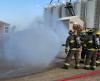 Spraying to safely create secure rescue area