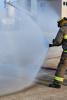 Spraying to safely create secure rescue area