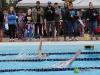 swimmers in a lane