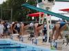 swimmers on the starting block