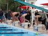 swimmers on the starting block